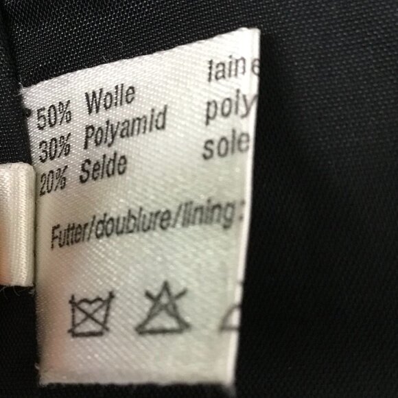 VTG Designer Algo Couture Tweed Skirt Suit Mink Fur Trim Wool Silk Cocktail 8 - Picture 10 of 10